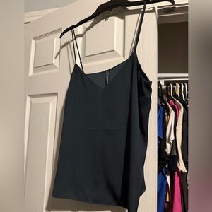 Elegant Green Spaghetti Strap Top